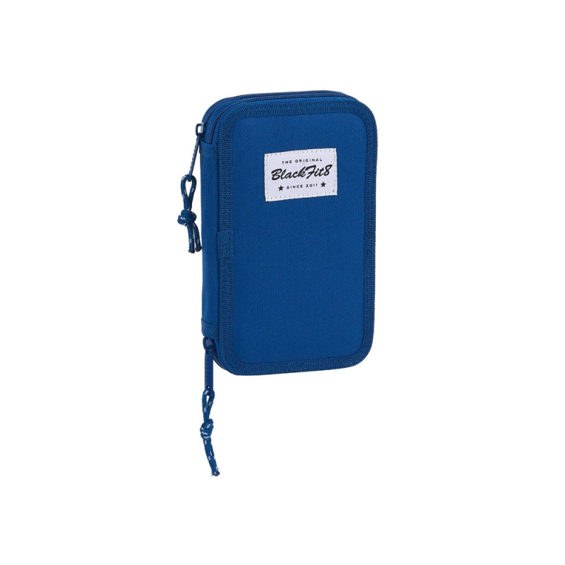 Plumier escolar safta blackfit8 /'oxford/' doble cremallera 28 piezas 125x40x195 mm