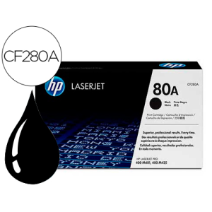 Toner hp laserjet negro cf280a 2700 pag