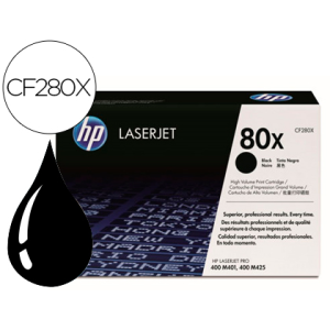 Toner hp laserjet cf280x negro 6900 pag