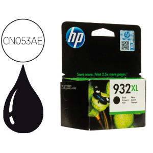 Ink-jet hp 932xl negro cn053ae officejet 6100/6600 capacidad 1000 pag