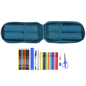 Plumier escolar safta blackfit8 /'egeo/' mochila con 4 portatodos llenos 120x50x230 mm