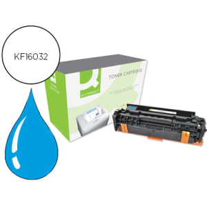Toner q-connect compatible hp ce411a color laserjet m351a / 451dn / 451dw / 451nw / 375nw / 475dn / 475dw cian 2.600 pag