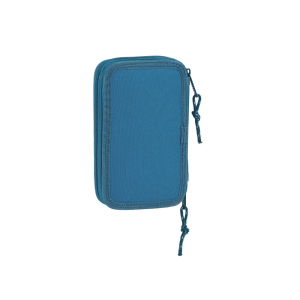 Plumier escolar safta blackfit8 /'egeo/' doble cremallera 28 piezas 125x40x195 mm