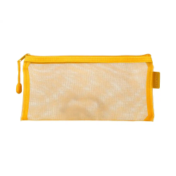 Bolsa zipper bag liderpapel poliester transpirable multiusos ticket 230x115 mm amarillo