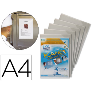 Funda de presentacion djois magnetica rigida y anti reflejo din a4 pack de 5 unidades
