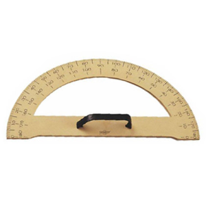 Semicirculo para encerado faibo plastico imitacion madera 33,4 cm