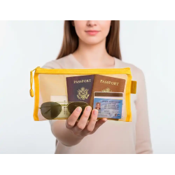 Bolsa zipper bag liderpapel poliester transpirable multiusos ticket 230x115 mm amarillo