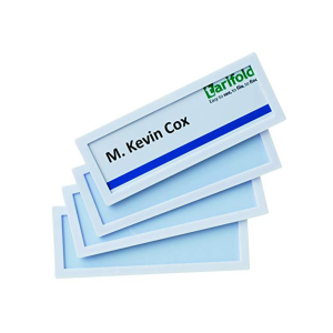 Marco identificacion djois adhesivo 120x45 mm blanco pack de 4 unidades