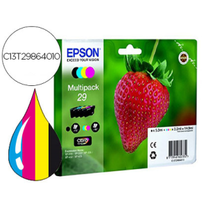 Ink-jet epson home 29 t2986 xp435/330/235 multipack 4 colores negro/amarillo/cian/magenta