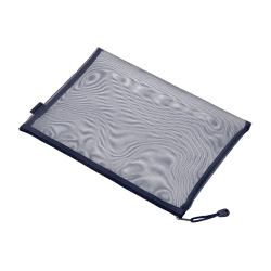 Bolsa zipper bag liderpapel poliester transpirable multiusos din a4 azul marino