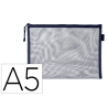 Bolsa zipper bag liderpapel poliester transpirable multiusos din a5 azul marino