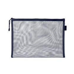 Bolsa zipper bag liderpapel poliester transpirable multiusos din a5 azul marino