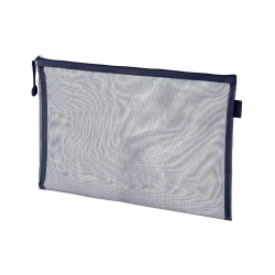 Bolsa zipper bag liderpapel poliester transpirable multiusos din a5 azul marino