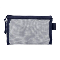 Bolsa zipper bag liderpapel poliester transpirable multiusos din a6 azul marino