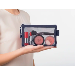 Bolsa zipper bag liderpapel poliester transpirable multiusos din a6 azul marino