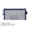 Bolsa zipper bag liderpapel poliester transpirable multiusos ticket 230x115 mm azul marino