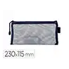 Bolsa zipper bag liderpapel poliester transpirable multiusos ticket 230x115 mm azul marino