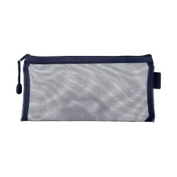 Bolsa zipper bag liderpapel poliester transpirable multiusos ticket 230x115 mm azul marino