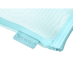 Bolsa zipper bag liderpapel poliester transpirable multiusos din a4 azul pastel