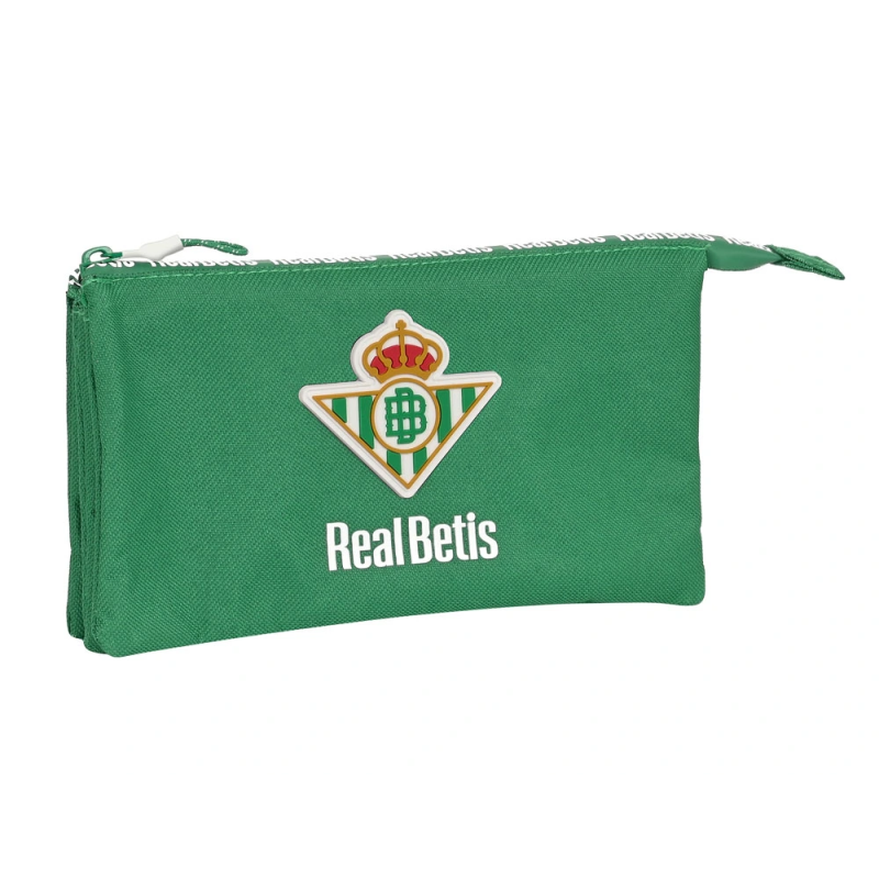 Bolso escolar portatodo safta triple reciclado real betis balompie 120x220x30 mm