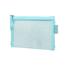 Bolsa zipper bag liderpapel poliester transpirable multiusos din a6 azul pastel