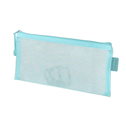Bolsa zipper bag liderpapel poliester transpirable multiusos ticket 230x115 mm azul pastel