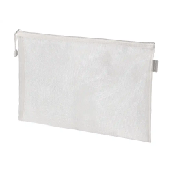 Bolsa zipper bag liderpapel poliester transpirable multiusos din a4 blanco