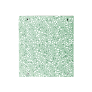 Carpeta con recambio safta din a4 cuadro 5 mm polipropileno foam 4 anillas 35mm estampados floral verde