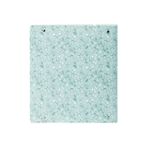 Carpeta con recambio safta din a4 cuadro 5 mm polipropileno foam 4 anillas 35mm estampados floral azul