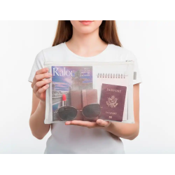 Bolsa zipper bag liderpapel poliester transpirable multiusos din a4 blanco