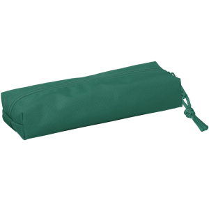 Bolso escolar portatodo safta rectangular con goma elastica 22 cm verde oscuro