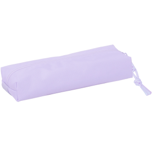 Bolso escolar portatodo safta rectangular con goma elastica 22 cm lila