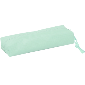 Bolso escolar portatodo safta rectangular con goma elastica 22 cm verde claro