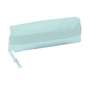 Bolso escolar portatodo safta rectangular con goma elastica 22 cm azul claro