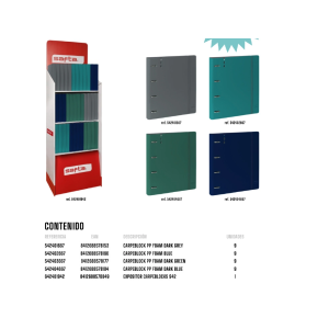 Carpeta con recambio safta...