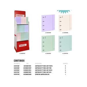 Carpeta con recambio safta...