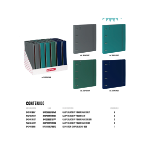 Carpeta con recambio safta...