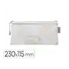 Bolsa zipper bag liderpapel poliester transpirable multiusos ticket 230x115 mm blanco