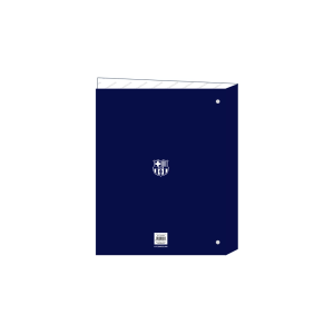 Carpeta safta 4 anillas mixtas carton folio f.c. barcelona