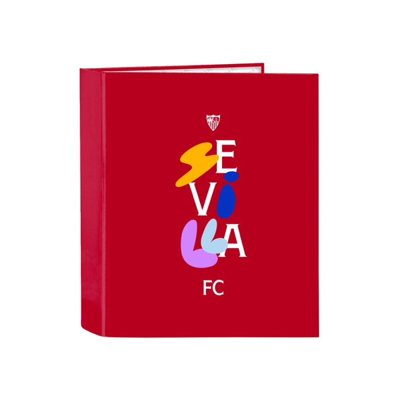 Carpeta safta 4 anillas lomo ancho carton folio sevilla f.c. corporativa