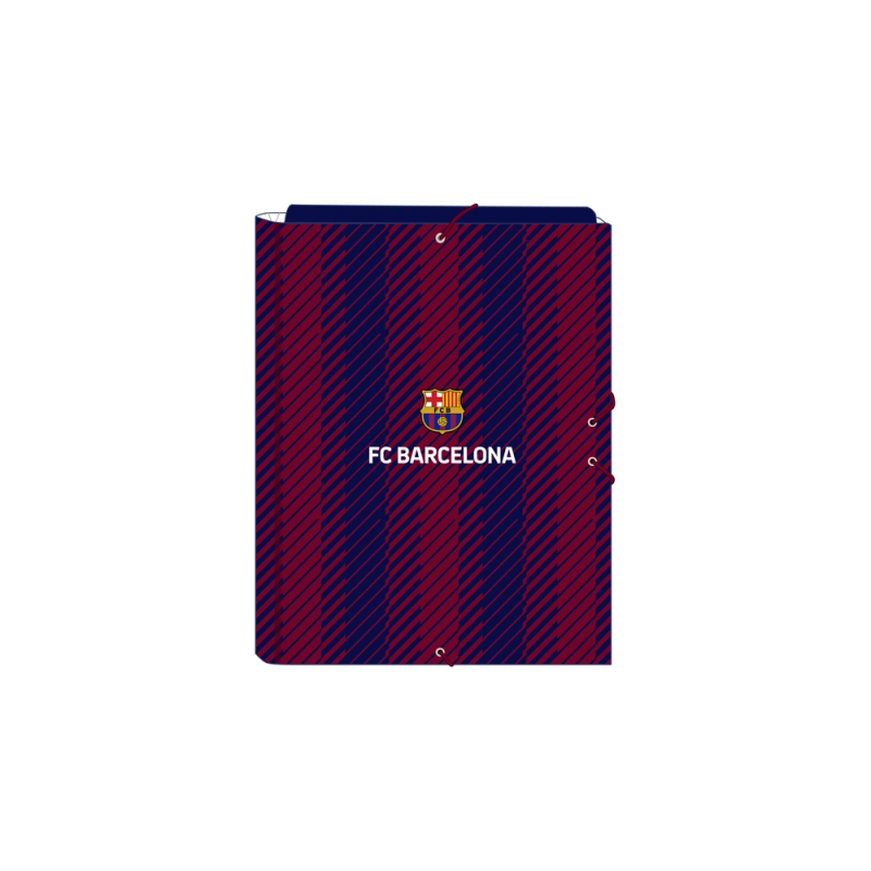 Carpeta carton folio gomas solapas safta f.c. barcelona