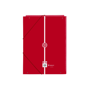Carpeta carton folio gomas solapas safta sevilla f.c. corporativa