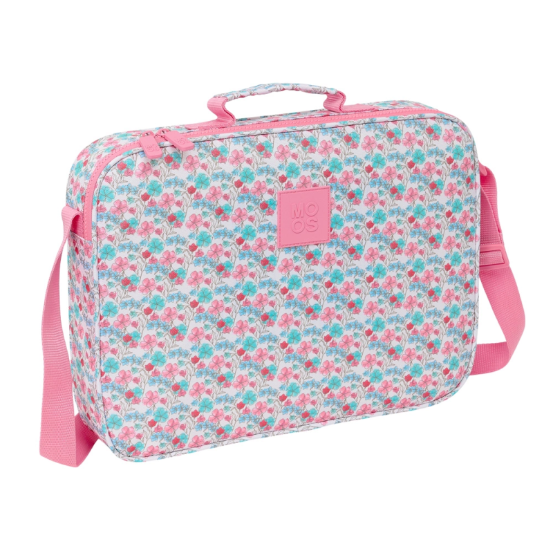 Cartera extraescolar safta resistente reciclada moos floresistente 280x380x60 mm