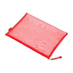 Bolsa zipper bag liderpapel poliester transpirable multiusos din a4 rojo