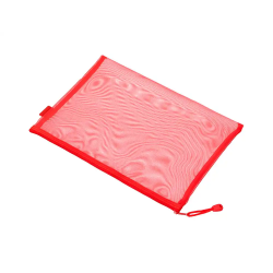 Bolsa zipper bag liderpapel poliester transpirable multiusos din a5 rojo