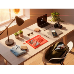 Bolsa zipper bag liderpapel poliester transpirable multiusos din a4 morado pastel