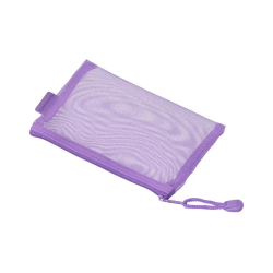 Bolsa zipper bag liderpapel poliester transpirable multiusos din a6 morado pastel