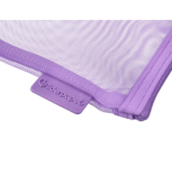 Bolsa zipper bag liderpapel poliester transpirable multiusos din a6 morado pastel
