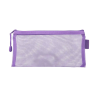 Bolsa zipper bag liderpapel poliester transpirable multiusos ticket 230x115 mm morado pastel