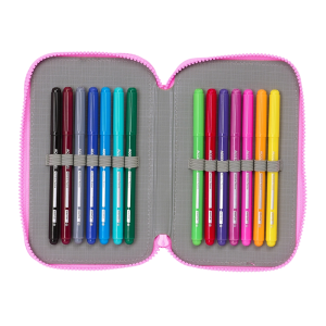 Plumier escolar safta doble pequeño 28 piezas my little pony magic 195x125x40 mm